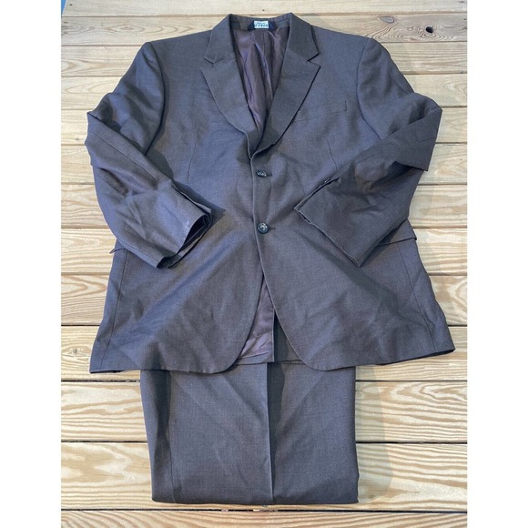 Jos A bank Suit Set Size 44R Men’s Brown Jacket & Pants